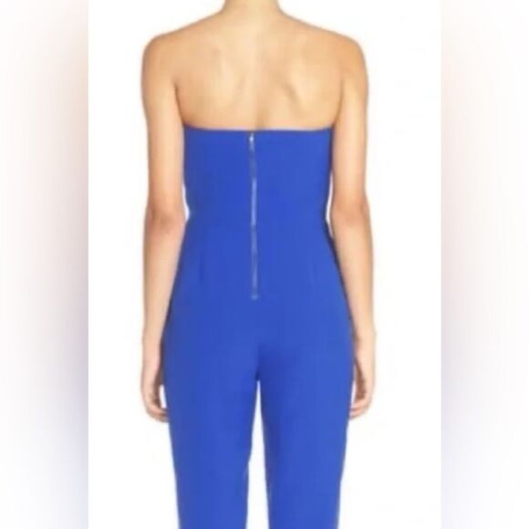 Adelyn Rae strapless jumpsuit in cobalt color beautiful color - Picture 3 of 12
